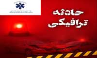 برخورد بین خودرو سواری پراید و کامیون  با ۶مصدوم